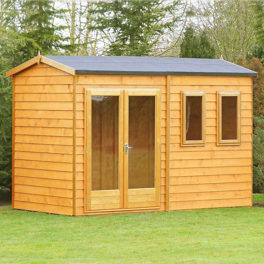 Homebase Garden Buildings | Shire 10 X 7Ft Double Door Garden Office - Including Installation