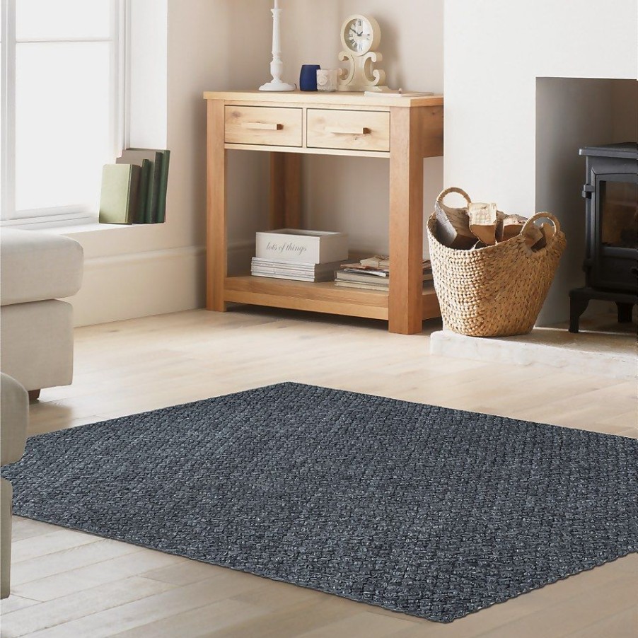 Homebase Rugs | New Dawn Nila Rug - Charcoal - 120X170Cm