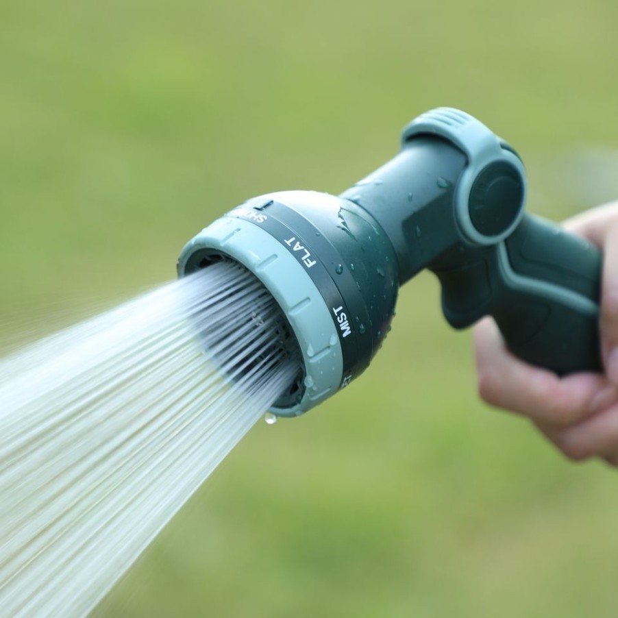 Homebase Garden Hoses & Watering | Homebase Garden Coil Hose, 8 Pattern Spray - 15M