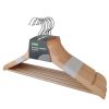 Homebase Clothes Storage | Wooden Clothes Hangers - 8 Pack