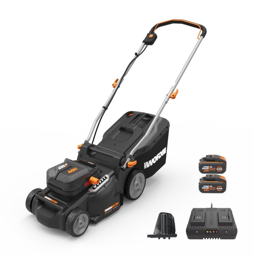 Homebase Lawn Mowers | Worx Nitro 40V Wg737E Cordless Brushless Lawn Mower