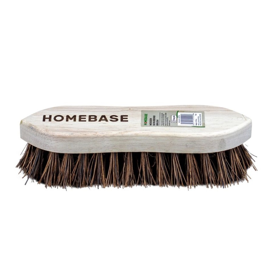 Homebase Garden Hand Tools | Homebase Forester Wooden Scrubbing Brush