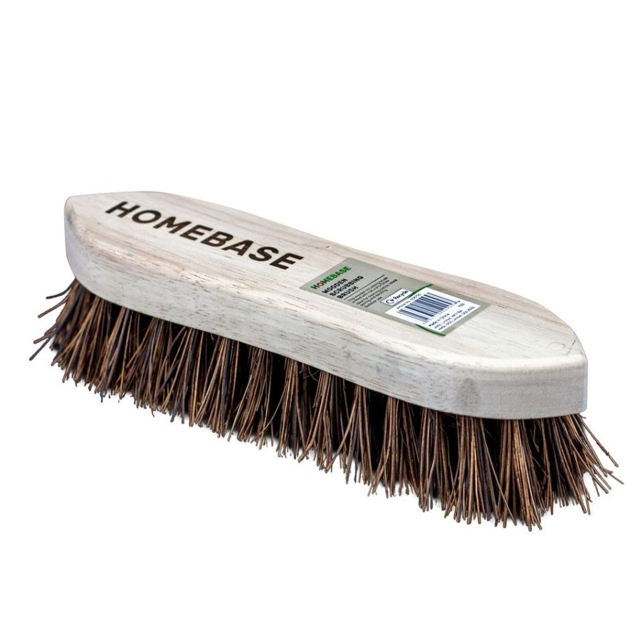 Homebase Garden Hand Tools | Homebase Forester Wooden Scrubbing Brush