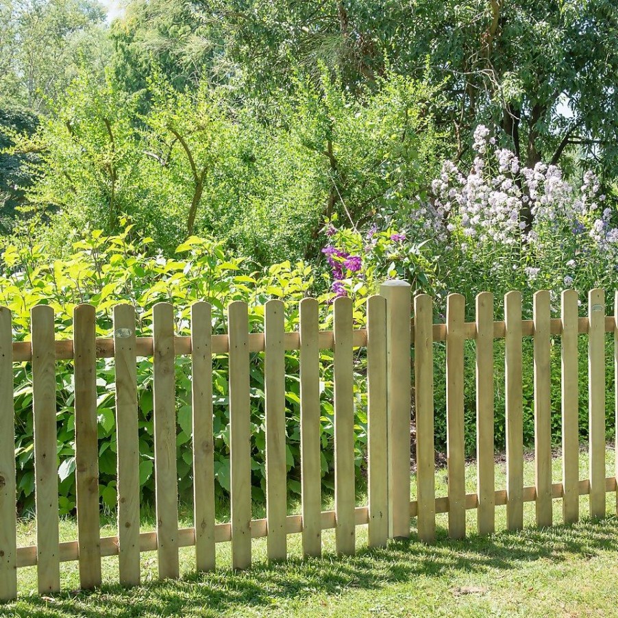 Homebase Garden Fencing | 6Ft X 3Ft (1.8M X 0.9M) Pressure Treated Heavy Duty Pale Fence Panel - Pack Of 3 (Home Delivery)