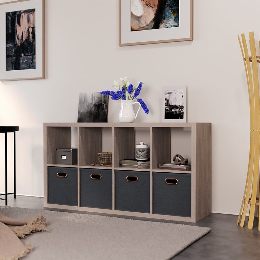 Homebase Storage & Home Deals | Clever Cube 2X4 Storage Unit - Grey Oak