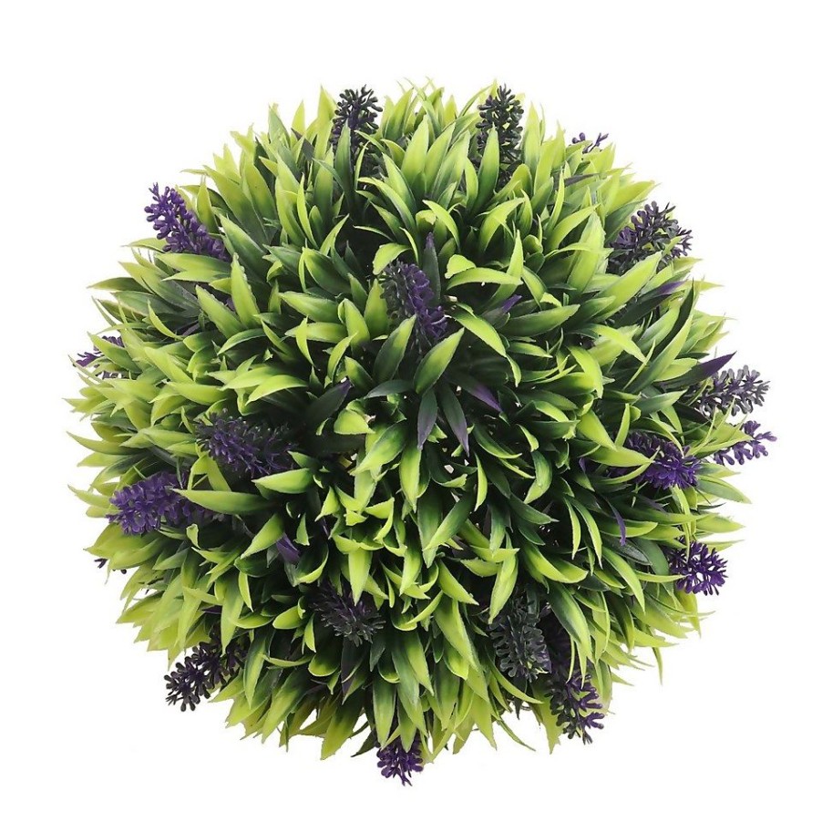 Homebase Artificial Plants | Artificial Topiary Ball - Lavender