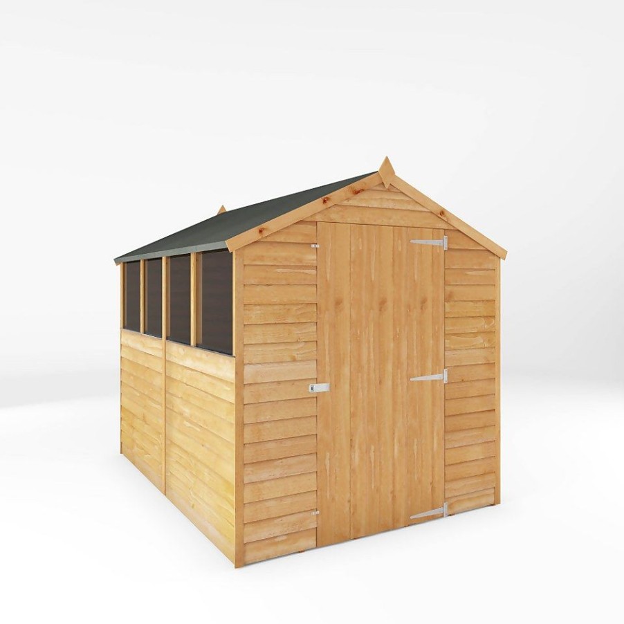 Homebase Garden Sheds | Mercia 8 X 6Ft Overlap Apex Shed - Incl. Installation