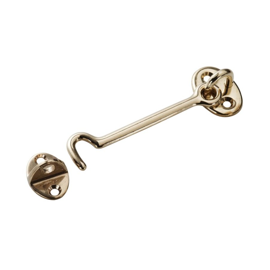 Homebase Garden Fencing | Cabin Hook 100Mm - Brass