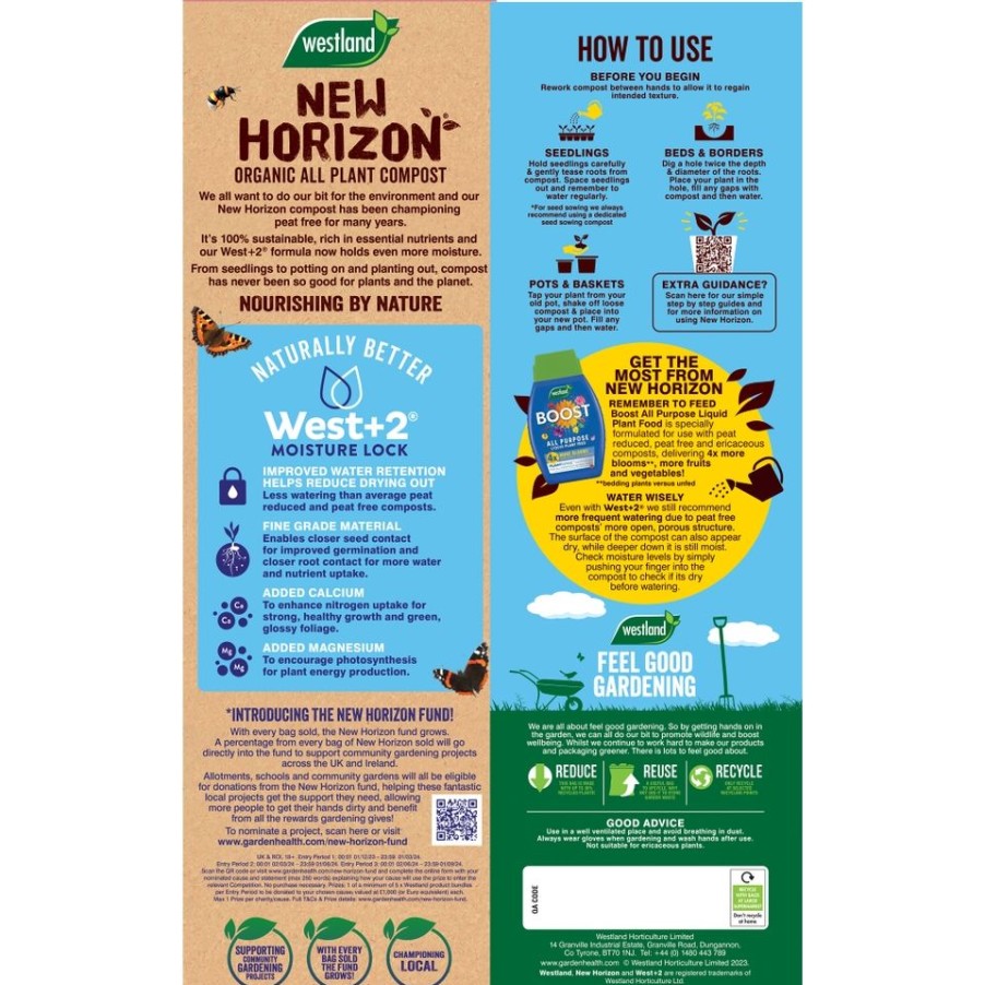 Homebase Compost | New Horizon All Plant Compost - 40L (+ 25% Extra Free)