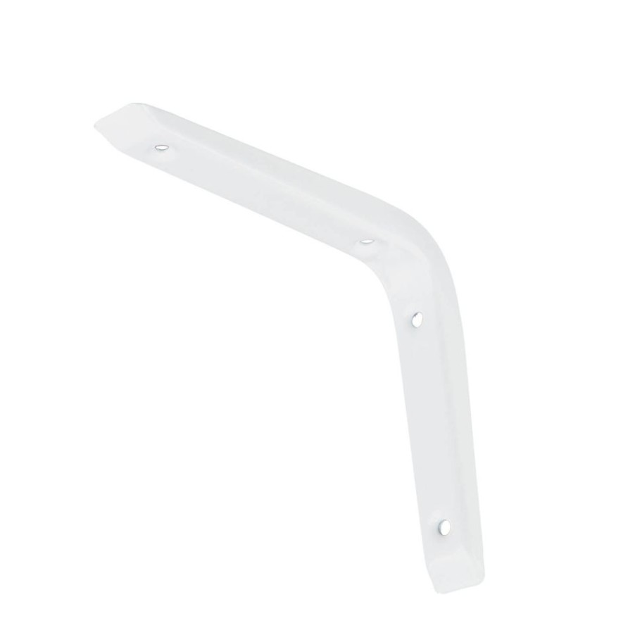 Homebase Shelving Brackets | Reinforced Bracket - White - 120X150Mm