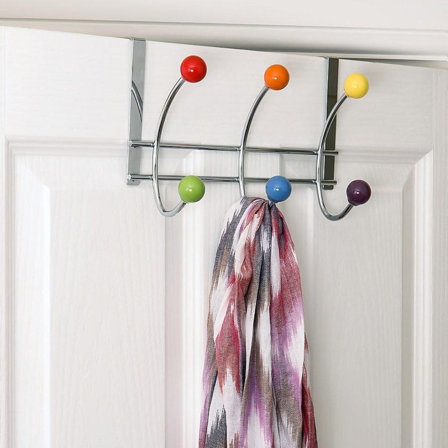 Homebase Hallway Furniture | Coloured Ball Over The Door Coat Hook