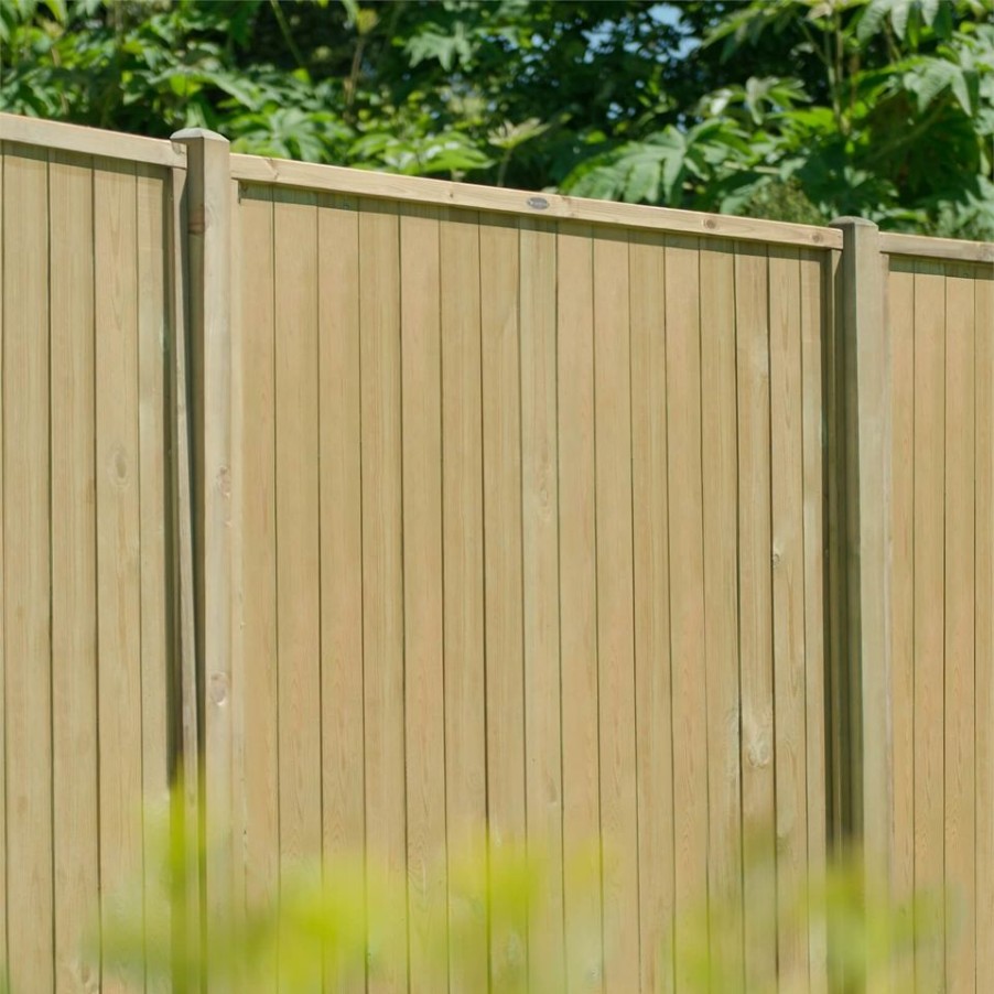 Homebase Garden Fencing | Forest Vertical Tongue & Groove Fence Panel - 5Ft - Pack Of 3