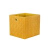 Homebase Cube Storage | Clever Cube Quilted Velvet Insert - Yellow