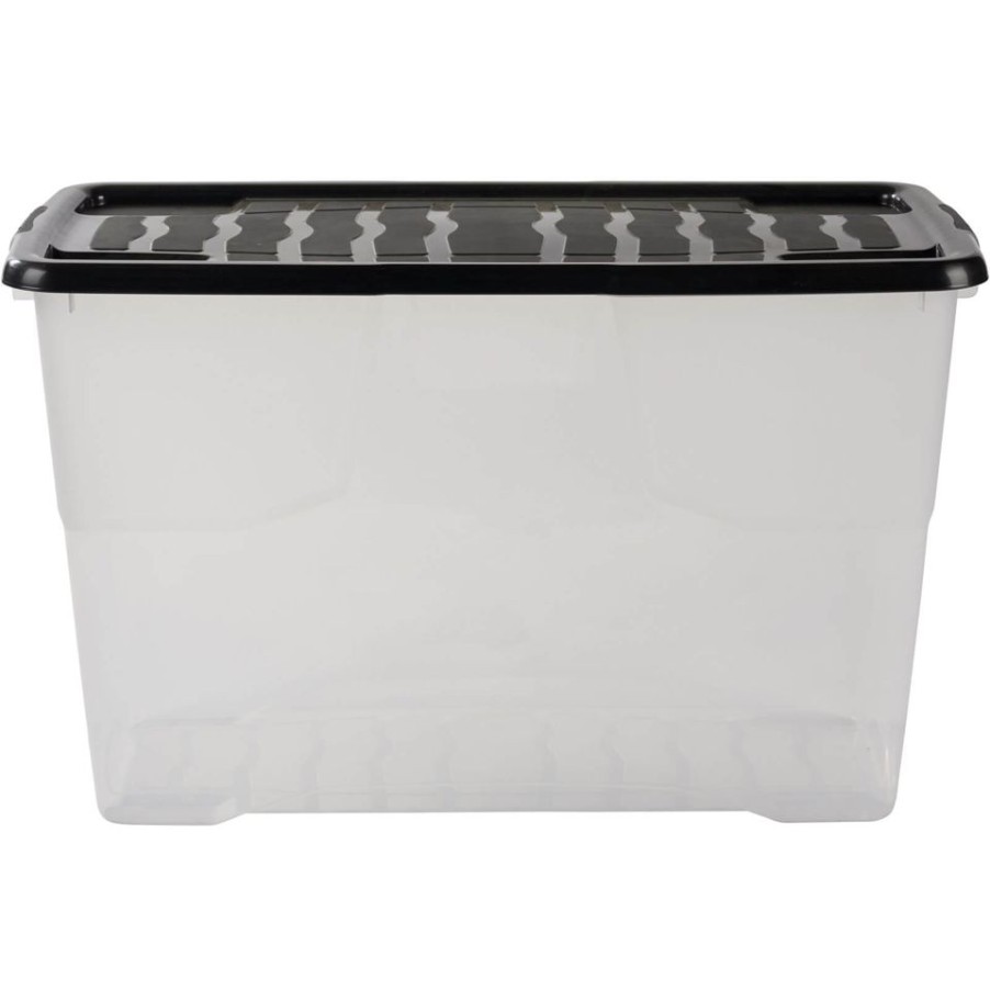 Homebase Storage Containers | 100L Curve Storage Box And Lid