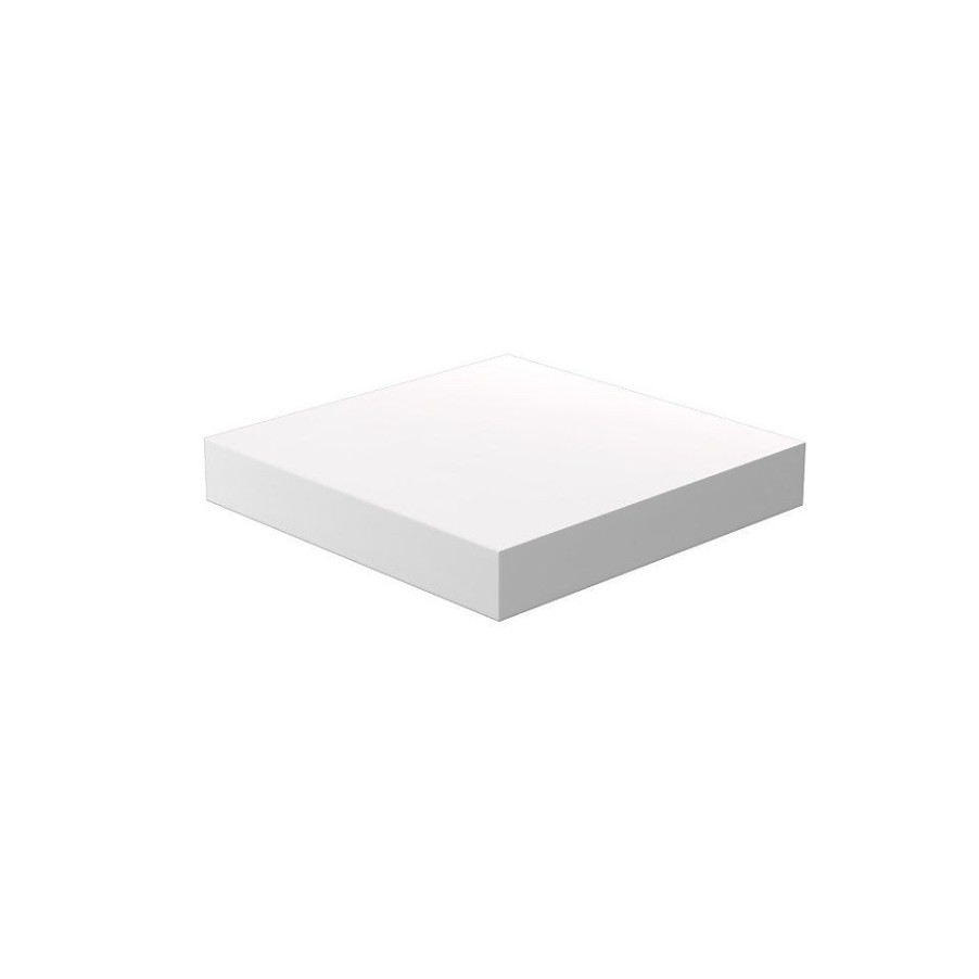 Homebase Storage & Home Deals | Floating Shelf - White Matt - 235 X 235 X 38Mm