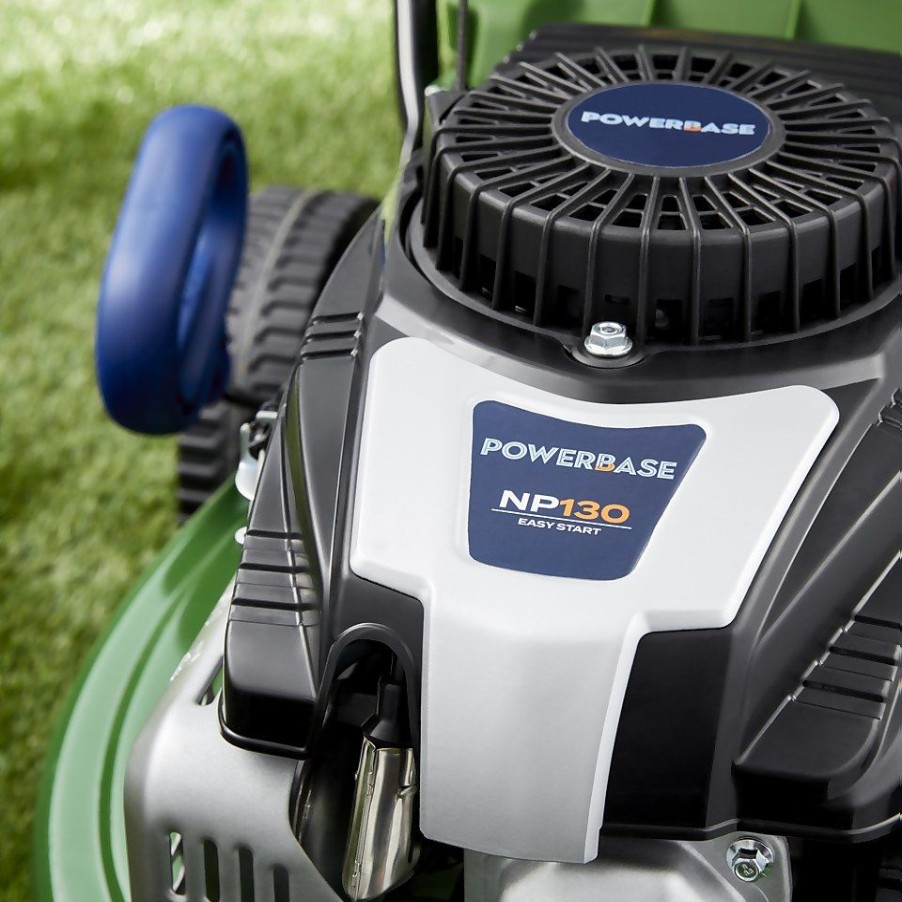 Homebase Lawn Mowers | Powerbase 132Cc Petrol Lawn Mower - 41Cm