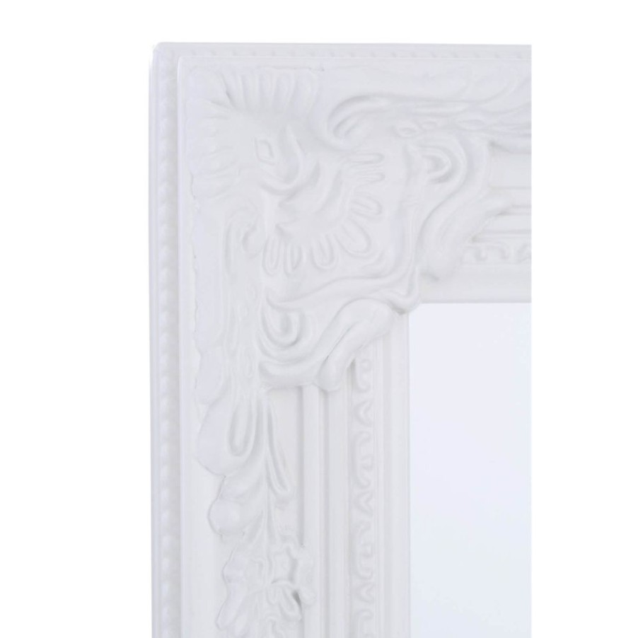 Homebase Mirrors | Chic Vintage Floor Standing Mirror - White