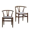 Homebase Dining Room Furniture | Paxton Wishbone Dining Chair - Set Of 2