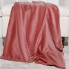 Homebase Bedspreads And Throws | Fleece Throw - 120X150Cm - Rose