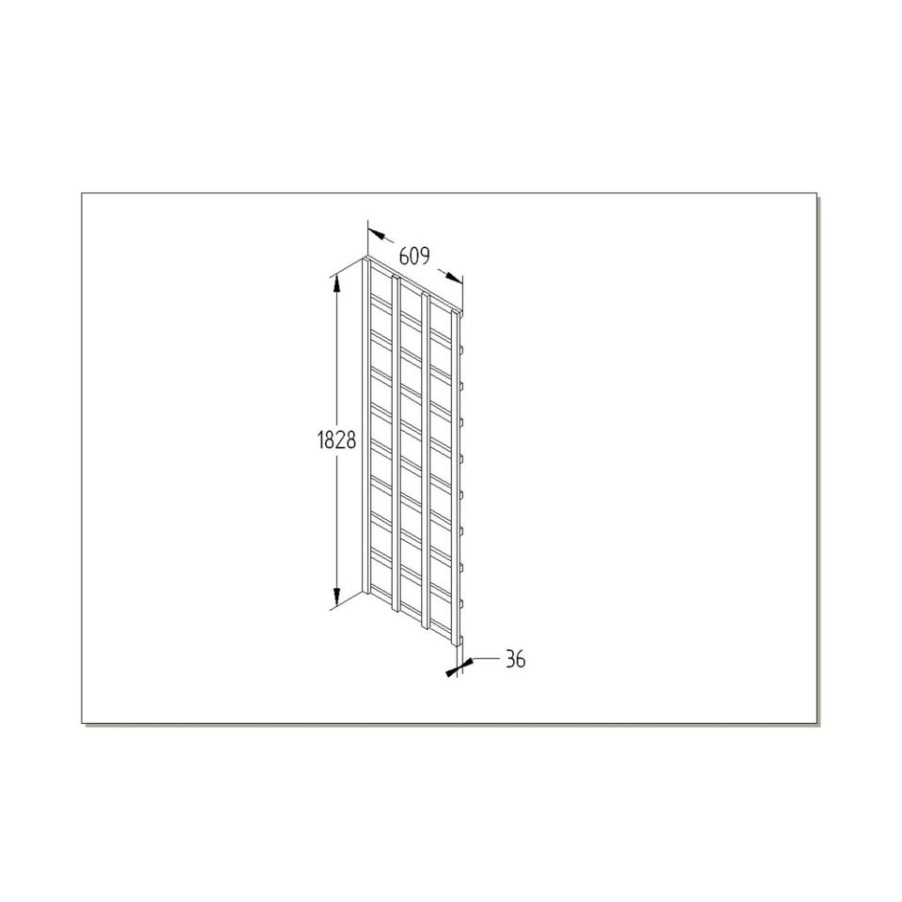 Homebase Trellis | Fsc Wood Heavy Duty Trellis - 2Ft X 6Ft