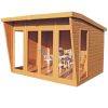 Homebase Garden Buildings | Shire 10 X 10Ft Highclere Double Door Summerhouse