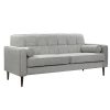 Homebase Sofas And Sofa Beds | Draper Woven Fabric 3 Seater Sofa In A Box - Grey