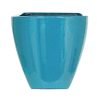 Homebase Plant Pots | Chiswick Square Plant Pot - Green - 35Cm