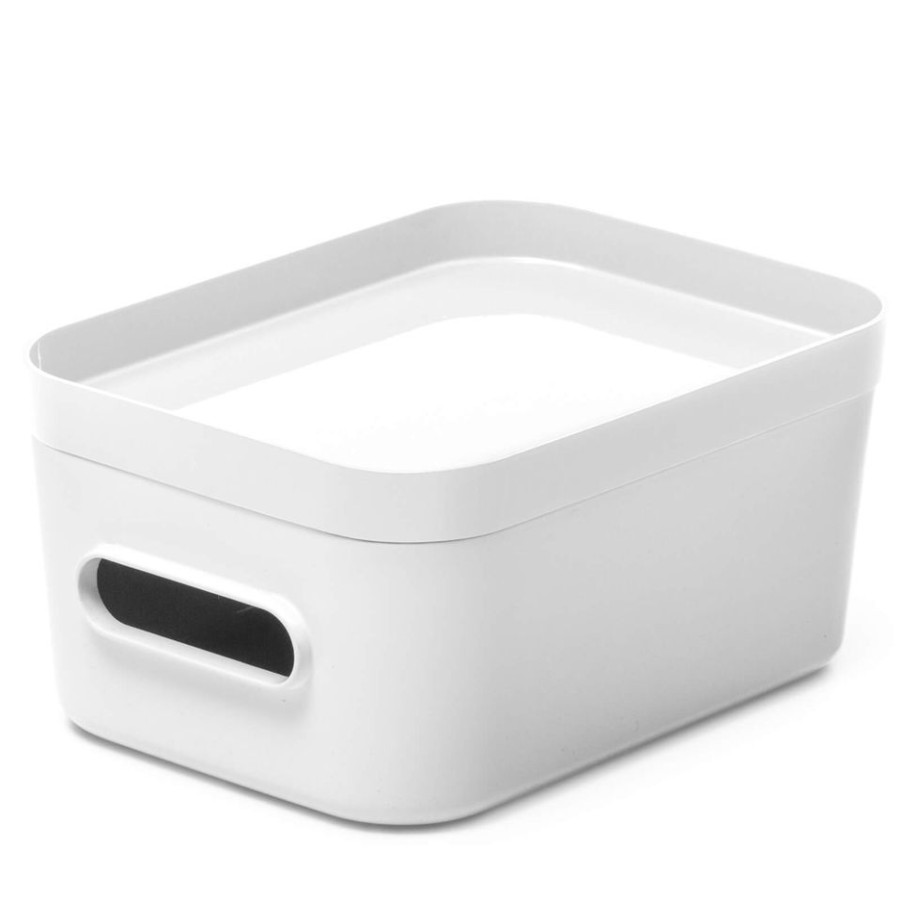 Homebase Storage Containers | Smartstore Compact S Lid - White