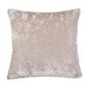 Homebase Cushions | Large Crushed Velvet Cushion - Champagne - 58X58Cm