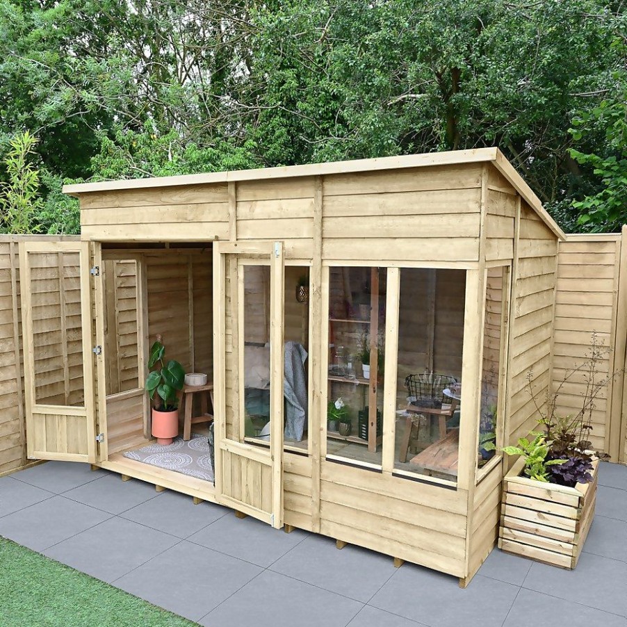 Homebase Garden Buildings | Oakley Overlappent Summerhouse 10X6 (Installed)