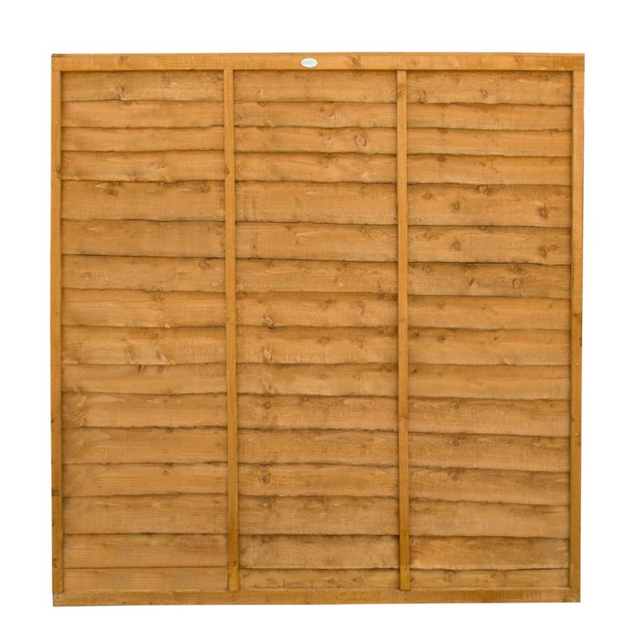 Homebase Garden Fencing | Forest Larchlap Lap 1.8M Fence Panel - Pack Of 4