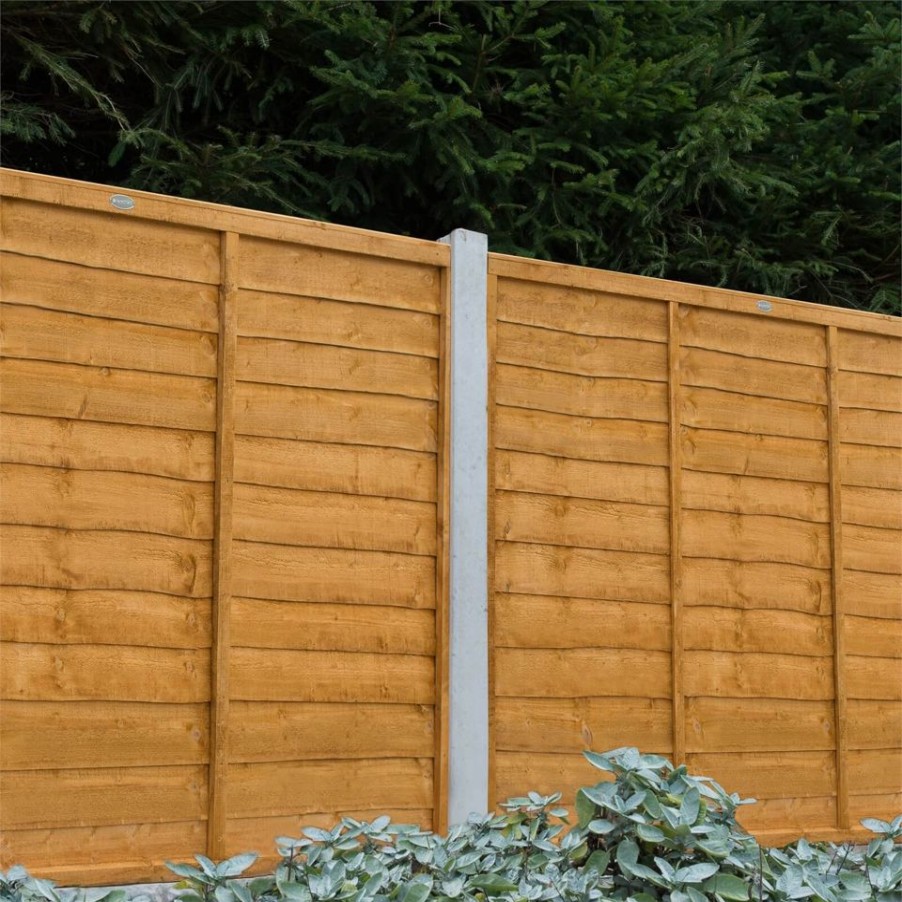 Homebase Garden Fencing | Forest Larchlap Lap 1.8M Fence Panel - Pack Of 4