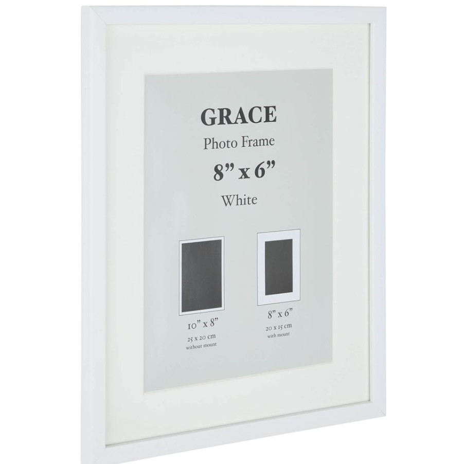 Homebase Photo Frames | Grace Picture Frame 8 X 6 - White