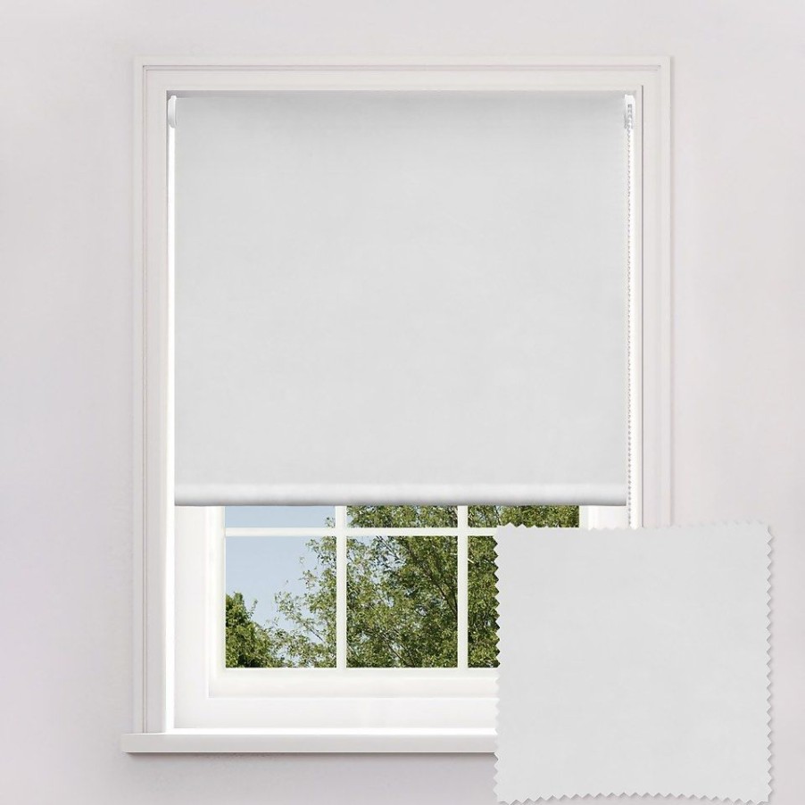 Homebase Storage & Home Deals | White Blackout Roller Blind - 120Cm