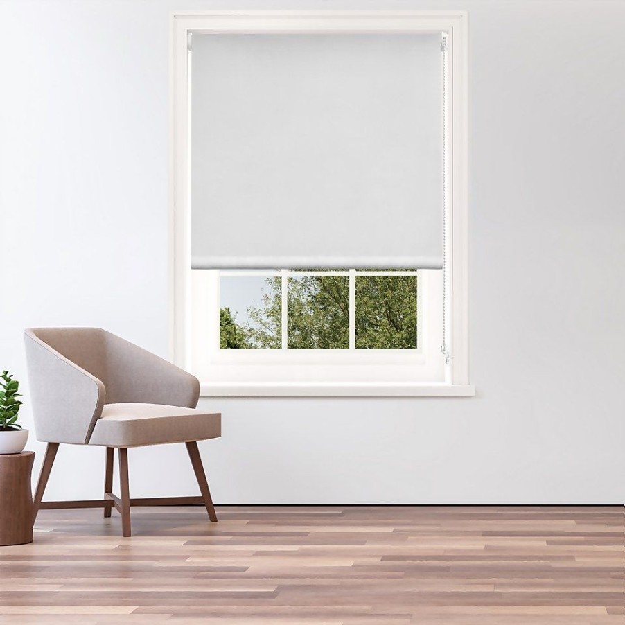 Homebase Storage & Home Deals | White Blackout Roller Blind - 120Cm