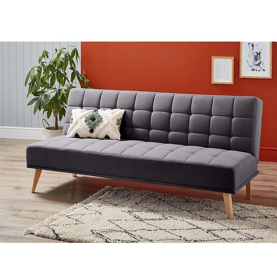 Homebase Sofas And Sofa Beds | Click Clack Kelly Sofa Bed - Grey