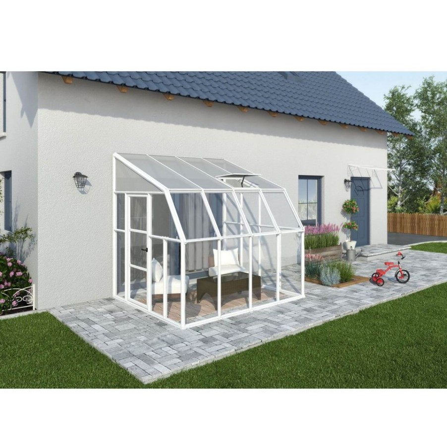 Homebase Garden Buildings | Palram 8 X 8Ft Clear Canopia Sun Room