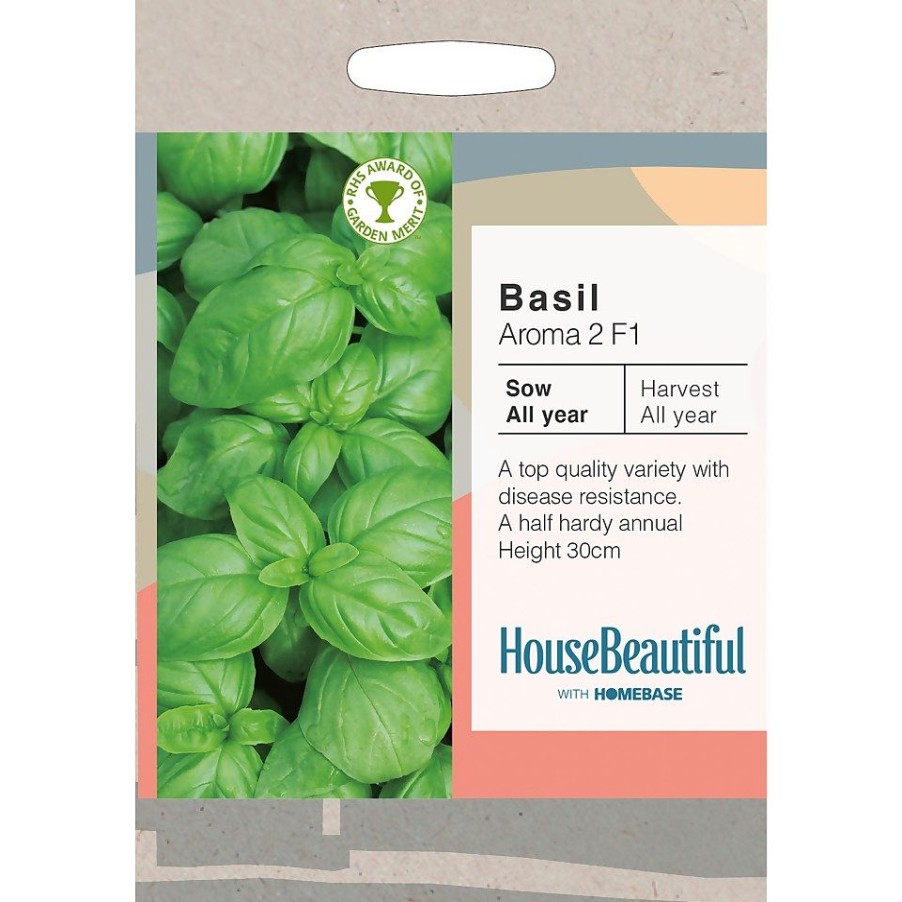 Homebase Seeds | House Beautiful Basil Aroma 2 F1 Seeds