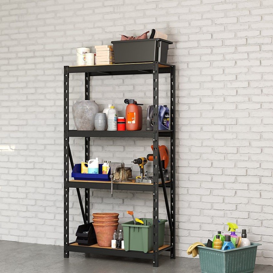 Homebase Garage Storage | 4 Tier Shelving Unit 1001 X 1831 X 430Mm