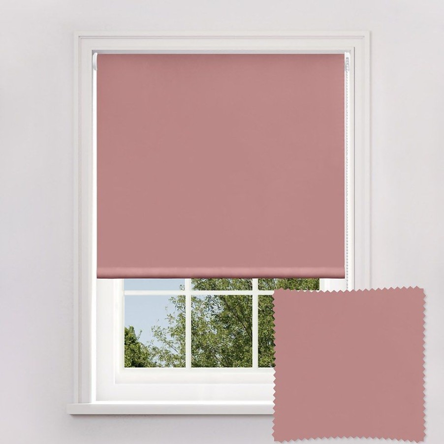 Homebase Storage & Home Deals | Blush Blackout Roller Blind - 120Cm