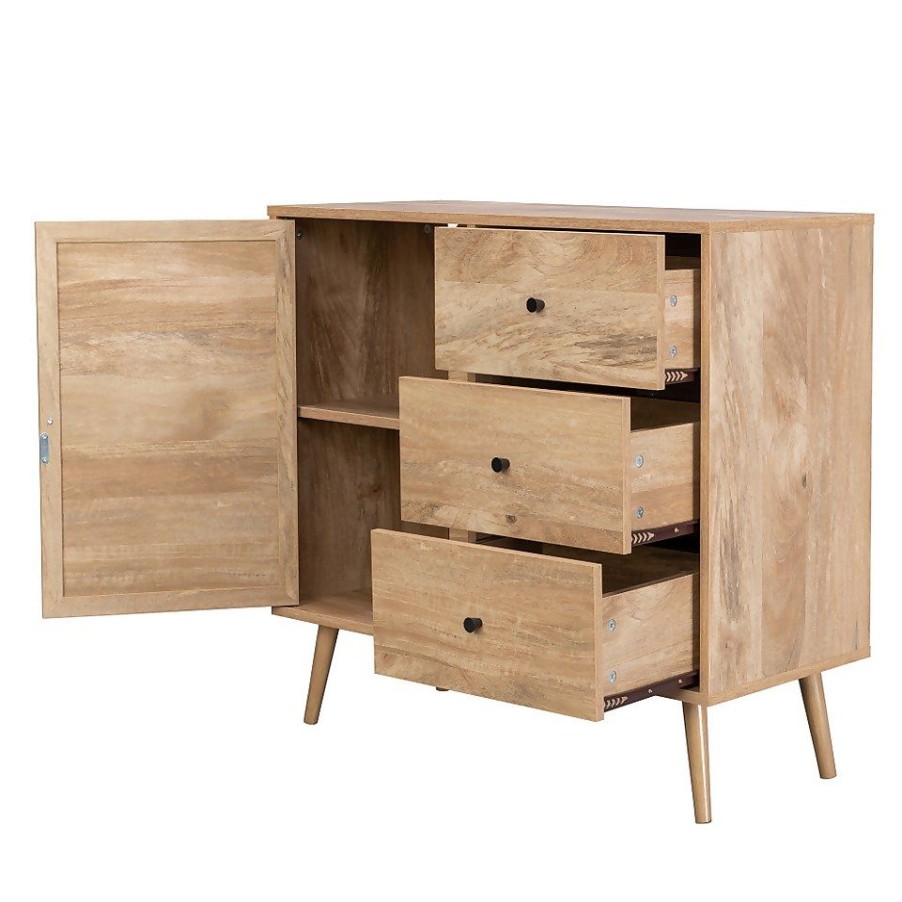 Homebase Living Room Furniture | Kubu Rattan Small Sideboard