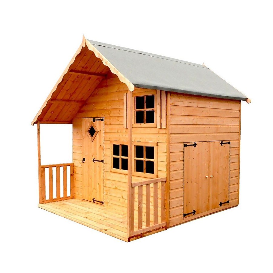 Homebase Garden Buildings | Shire 6 X 8Ft Crib Kids Wooden Playhouse - Including Installation