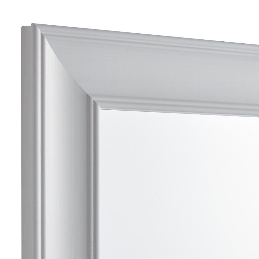 Homebase Mirrors | Coldrake Framed Mirror - White - 41X131Cm