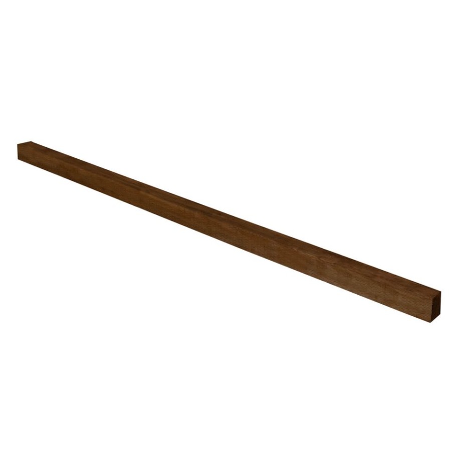 Homebase Garden Fencing | Brown Incised Fence Post 2.4M (2400 X 75 X 75Mm) - Pack Of 5