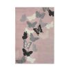 Homebase Rugs | Butterfly Rug - Grey & Blush - 120X170Cm