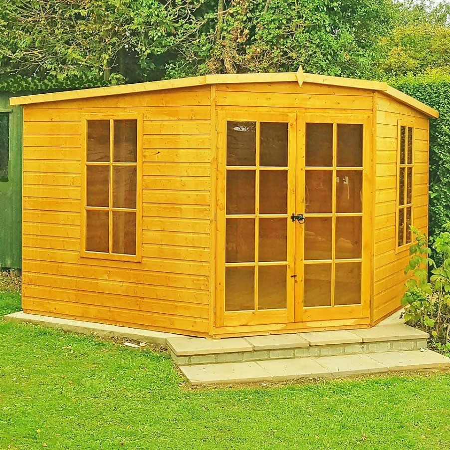 Homebase Garden Buildings | Shire 10 X 10Ft Hampton Double Door Summerhouse