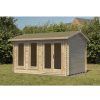 Homebase Garden Buildings | Chiltern 4.0M X 3.0M Log Cabin Single Glazed 24Kg Felt, Plus Underlay