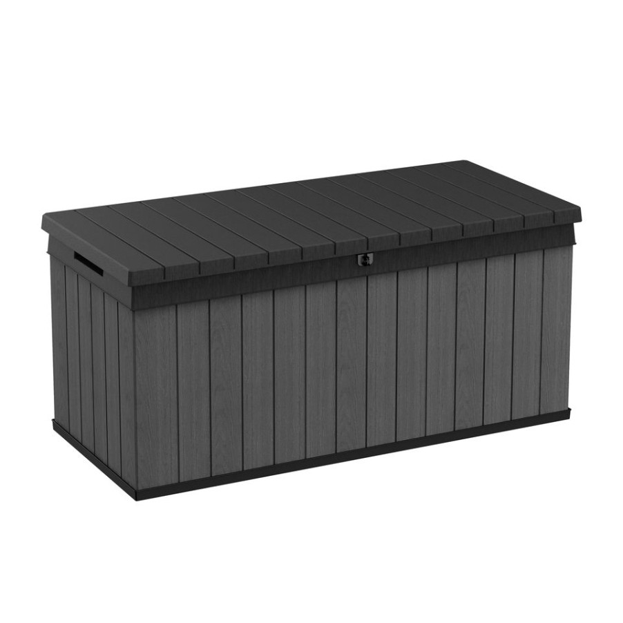 Homebase Garden Storage | Keter Darwin Outdoor Garden Storage Box 454L- Grey