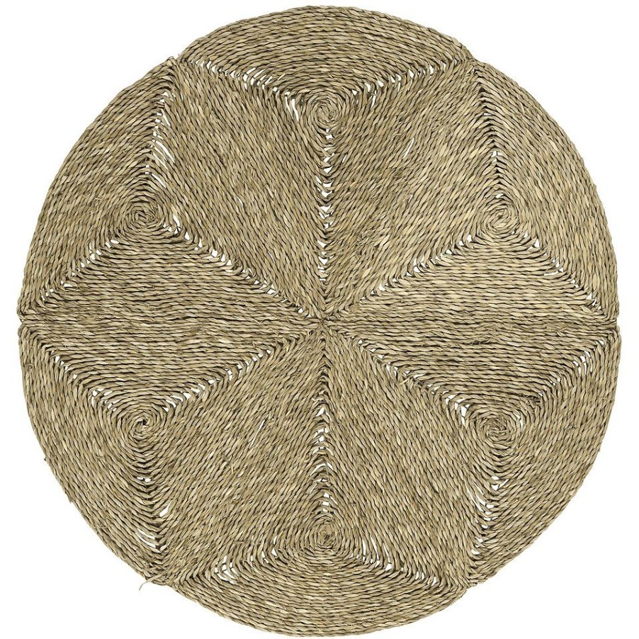 Homebase Rugs | Seagrass Circle Rug - Star - 122Cm