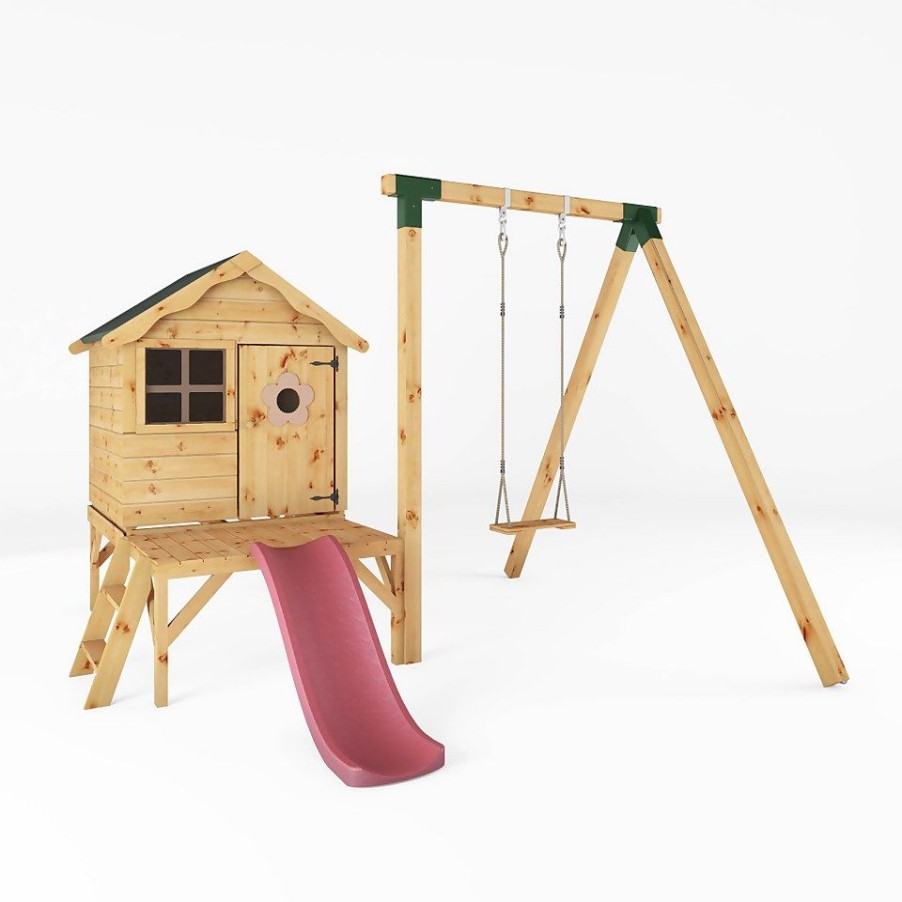 Homebase Garden Buildings | Mercia 4Ft X 4Ft Snug Wooden Playhouse With Tower